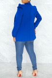 Fashion Casual Solid Patchwork Turn-back Collar Outerwear