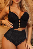 Fashion Sexy Solid Patchwork Backless Lingerie