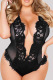 Fashion Sexy Solid Patchwork See-through Backless Lingerie