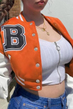 Casual Solid Patchwork Cardigan Collar Outerwear