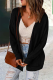 Casual Solid Patchwork Cardigan Collar Tops