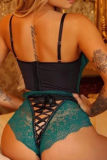 Fashion Sexy Solid Patchwork Backless Lingerie
