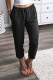 Fashion Solid Patchwork Harlan Mid Waist Harlan Solid Color Bottoms