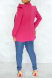 Fashion Casual Solid Patchwork Turn-back Collar Outerwear