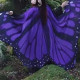 Fashion Butterfly Print Patchwork Cardigan Outerwear