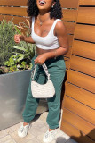 Sexy Casual Solid Vests U Neck Tops