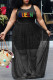 Casual Solid Embroidered Patchwork Beading U Neck A Line Plus Size Dresses