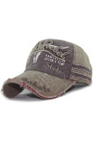 Casual Sportswear Print Embroidered Make Old Patchwork Hat