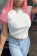 Fashion Casual Solid Basic O Neck T-Shirts
