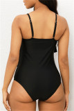 Fashion Sexy Solid Patchwork Backless Swimwears (With Paddings)