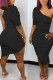 Sexy Solid Patchwork Fold Asymmetrical Oblique Collar Irregular Dress Dresses