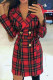 Fashion Casual Plaid Print Basic Turndown Collar Outerwear