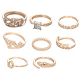 Fashion Casual 8-Piece Ring 