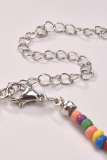 Street Cute Patchwork Bead tube Necklaces