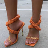 Fashion Casual Patchwork Chains Square Out Door Shoes