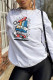 Casual Sportswear Print Patchwork O Neck Tops