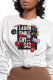 Casual Sportswear Print Patchwork O Neck Tops