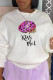 Casual Daily Lips Printed Patchwork O Neck Tops