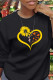 Casual Street Print Patchwork O Neck Tops