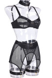 Sexy Solid Patchwork Valentines Day Lingerie