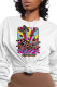 Fashion Casual Print Patchwork O Neck Tops