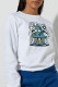Casual Print Patchwork O Neck Tops