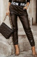Fashion Casual Letter Patchwork Regular High Waist Pencil Trousers