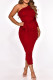 Fashion Casual Solid With Belt Asymmetrical Oblique Collar Long Sleeve Dresses