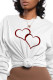 Fashion Street Print Patchwork O Neck Tops
