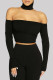 Sexy Casual Solid Hollowed Out Off the Shoulder Tops