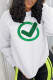 Fashion Sportswear Print Patchwork O Neck Tops