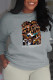 Fashion Street Print Patchwork O Neck Tops