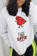 Fashion Sportswear Print Patchwork Letter O Neck Tops