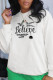 Fashion Casual Print Letter O Neck Tops