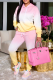 Casual Gradual Change Draw String Hooded Collar Long Sleeve Two Pieces