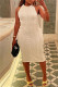 Sexy Casual Solid Basic O Neck Vest Dress