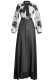Casual Sweet Print Patchwork With Bow O Neck A Line Dresses
