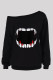 Fashion Casual Print Basic Oblique Collar Tops