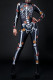 Punk Print Skull Patchwork Half A Turtleneck Regular Jumpsuits