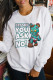 Party Cute Character Patchwork O Neck Tops