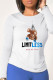 Street Cute Character Patchwork O Neck Tops
