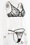 Fashion Sexy Solid See-through Lingerie
