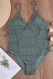 Sexy Solid Lace Patchwork Swimwears