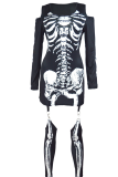 Halloween Sexy Party Patchwork Print Costumes