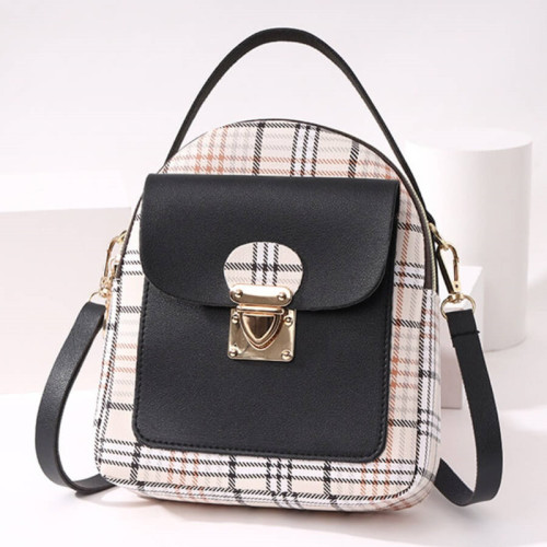 Fashion Casual Patchwork Zipper Backpack