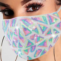 Fashion Casual Patchwork Sequins Mask