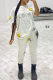 Casual Print Patchwork O Neck Short Sleeve Two Pieces