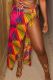 Sexy Print Patchwork Mesh Swimwears Cover Up