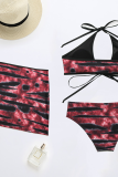 Sexy Print Hollowed Out Swimwears