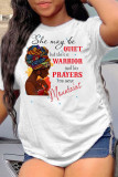 Fashion Casual Print Basic O Neck T-Shirts